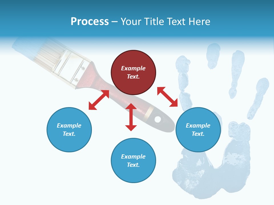 Symbol Fingerprint Drawing PowerPoint Template