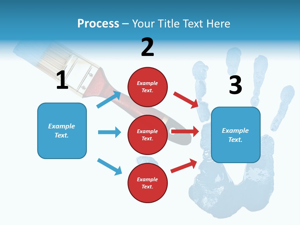 Symbol Fingerprint Drawing PowerPoint Template