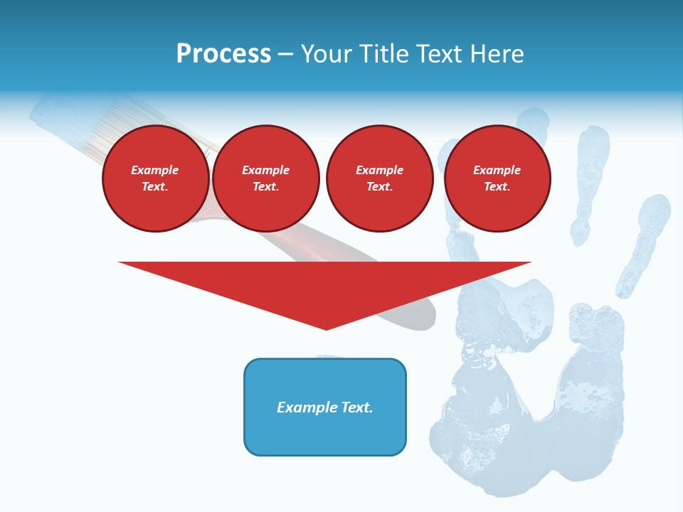 Symbol Fingerprint Drawing PowerPoint Template