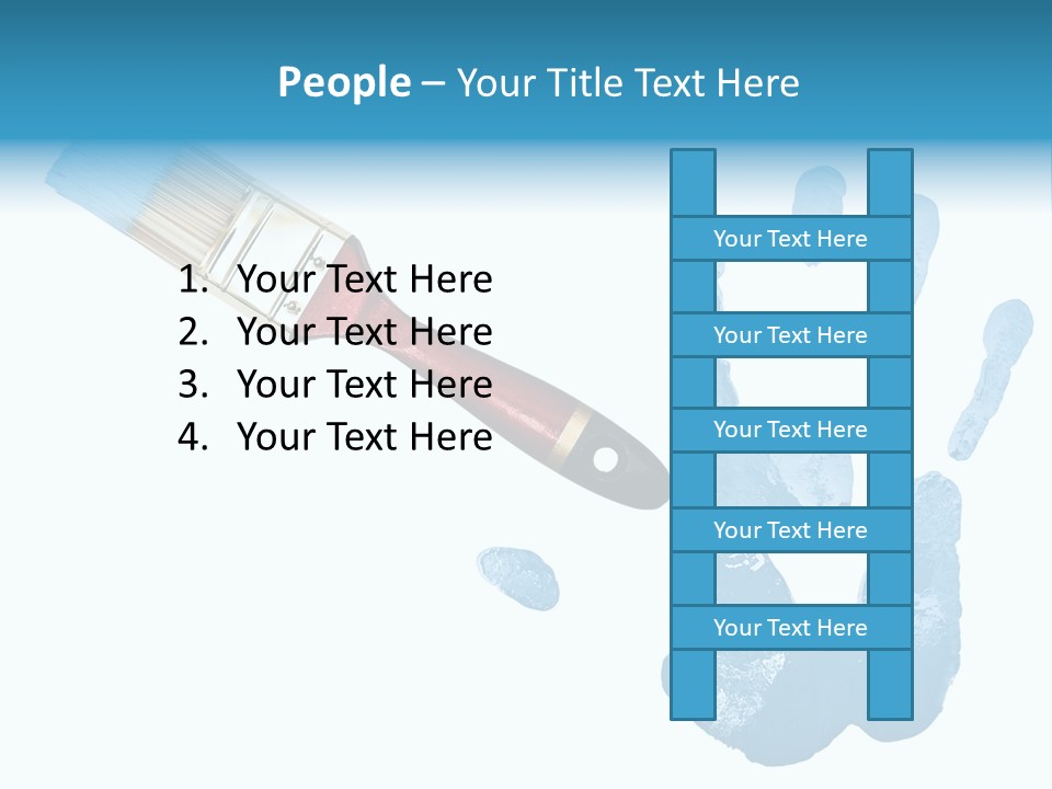 Symbol Fingerprint Drawing PowerPoint Template