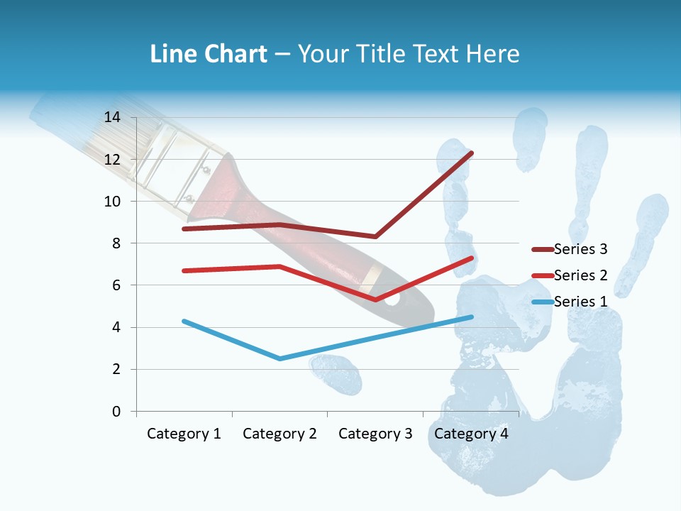 Symbol Fingerprint Drawing PowerPoint Template
