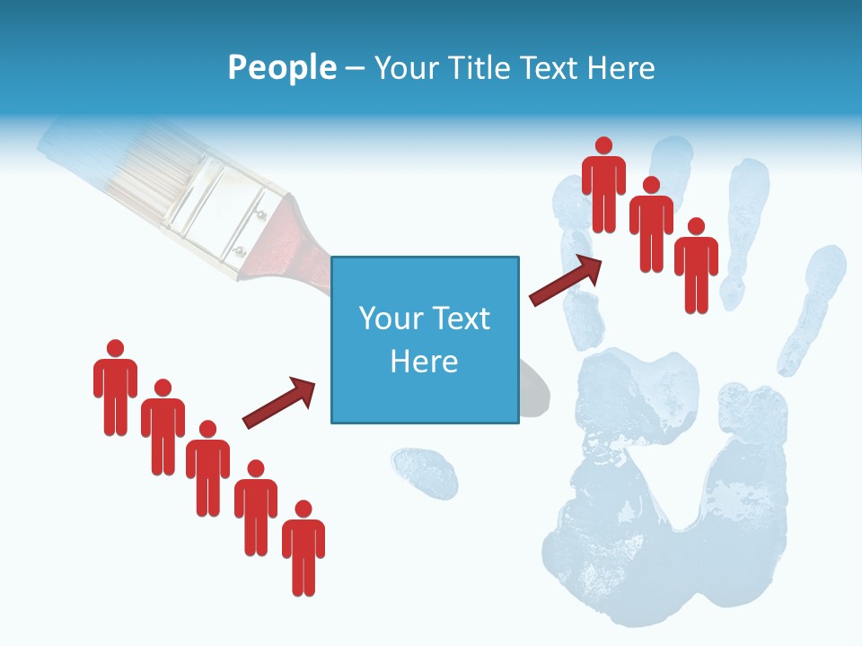 Symbol Fingerprint Drawing PowerPoint Template