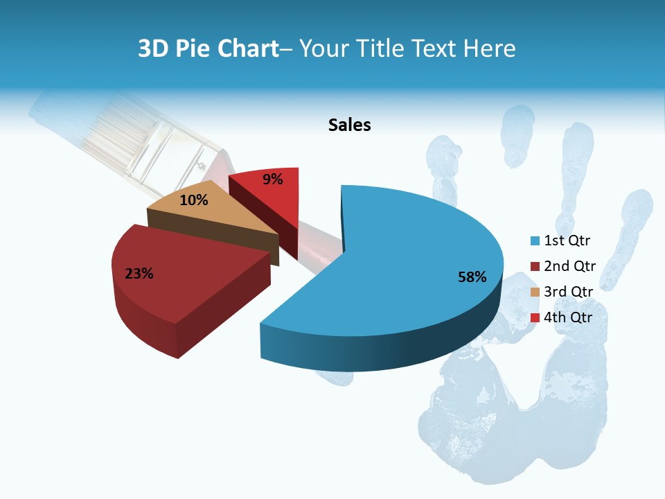 Symbol Fingerprint Drawing PowerPoint Template