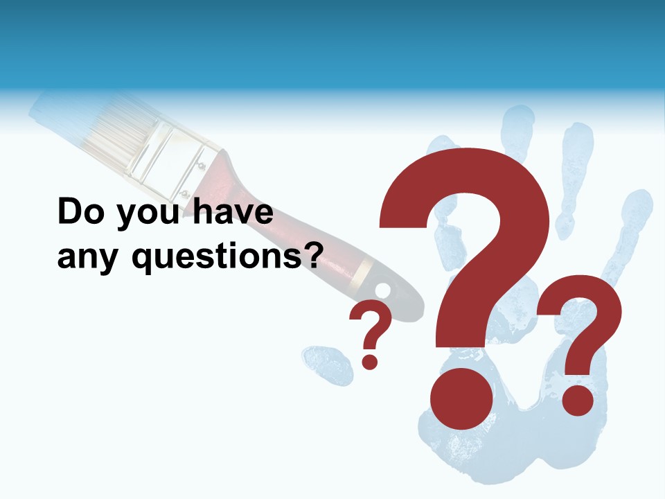 Symbol Fingerprint Drawing PowerPoint Template