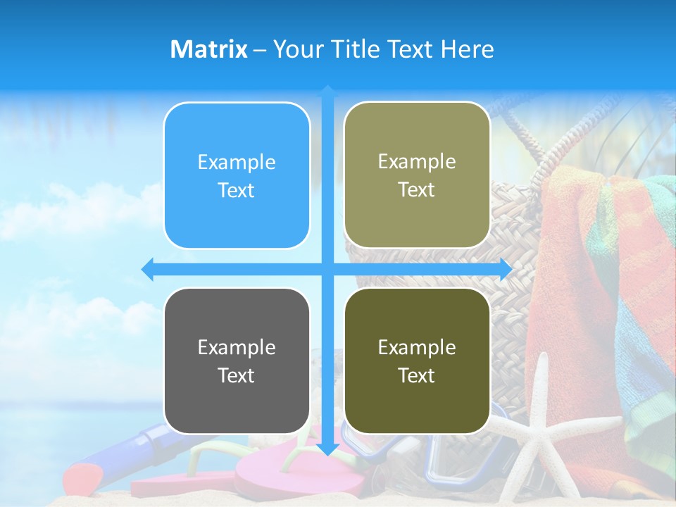 Seashell Feminine Resort PowerPoint Template