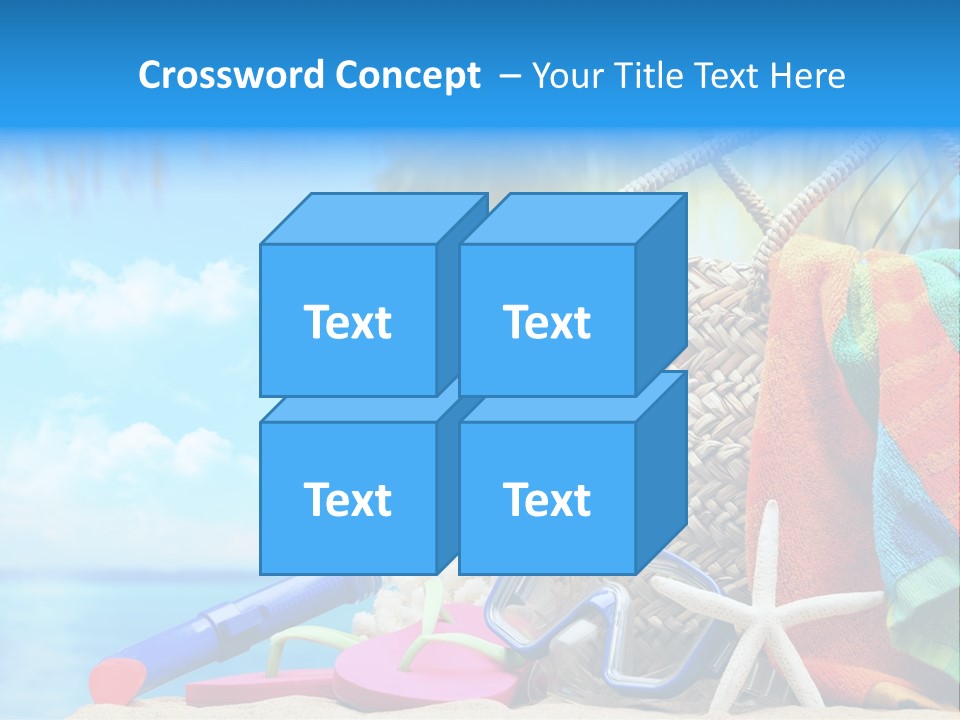 Seashell Feminine Resort PowerPoint Template