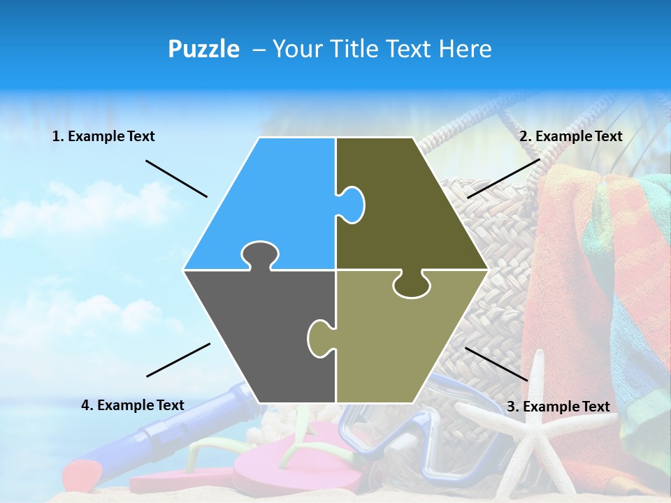 Seashell Feminine Resort PowerPoint Template