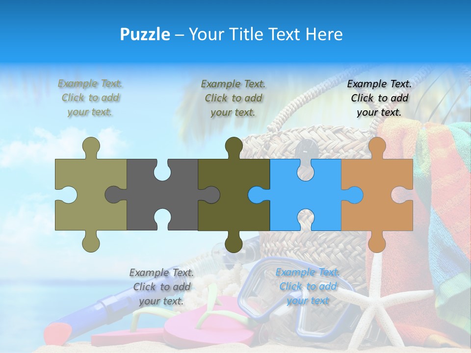 Seashell Feminine Resort PowerPoint Template