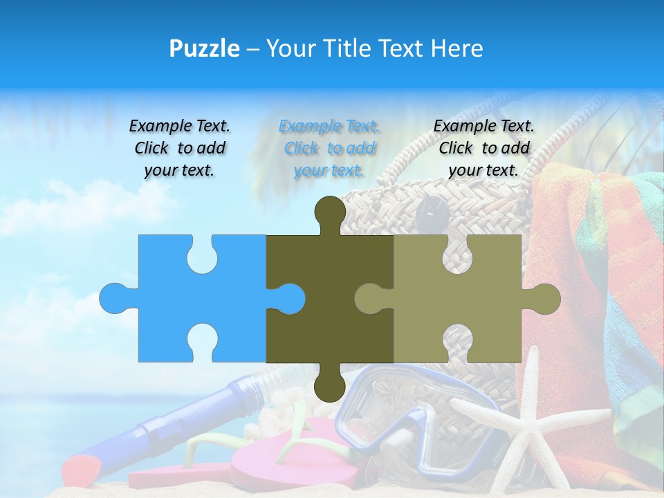 Seashell Feminine Resort PowerPoint Template