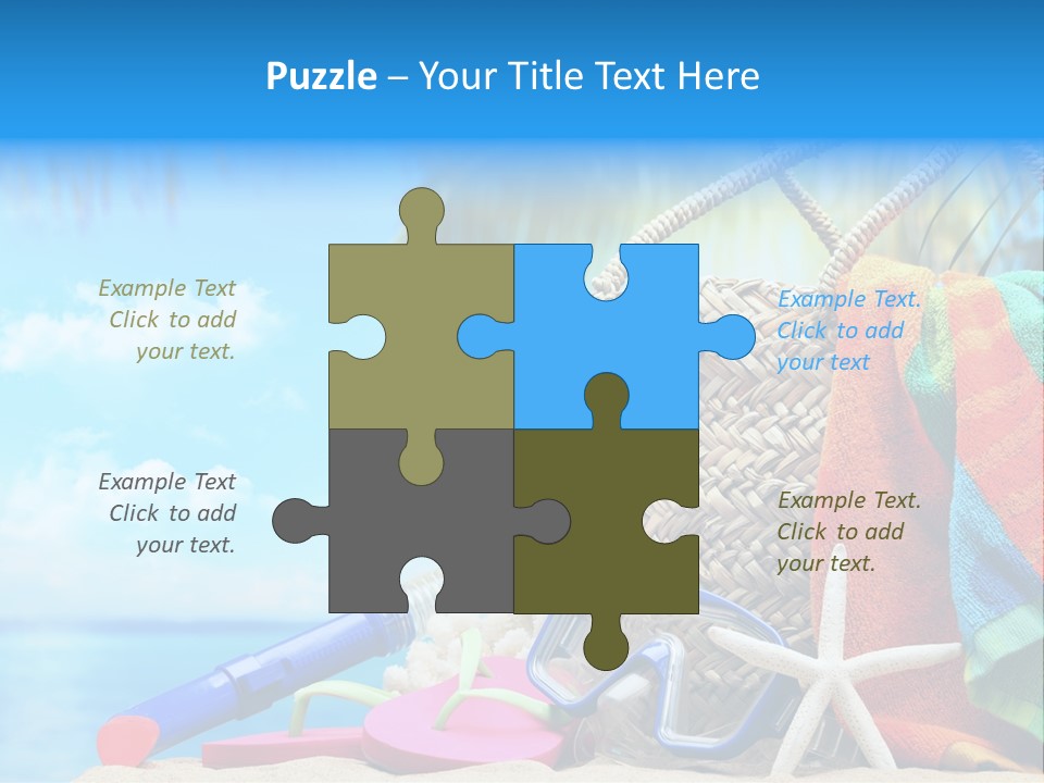 Seashell Feminine Resort PowerPoint Template