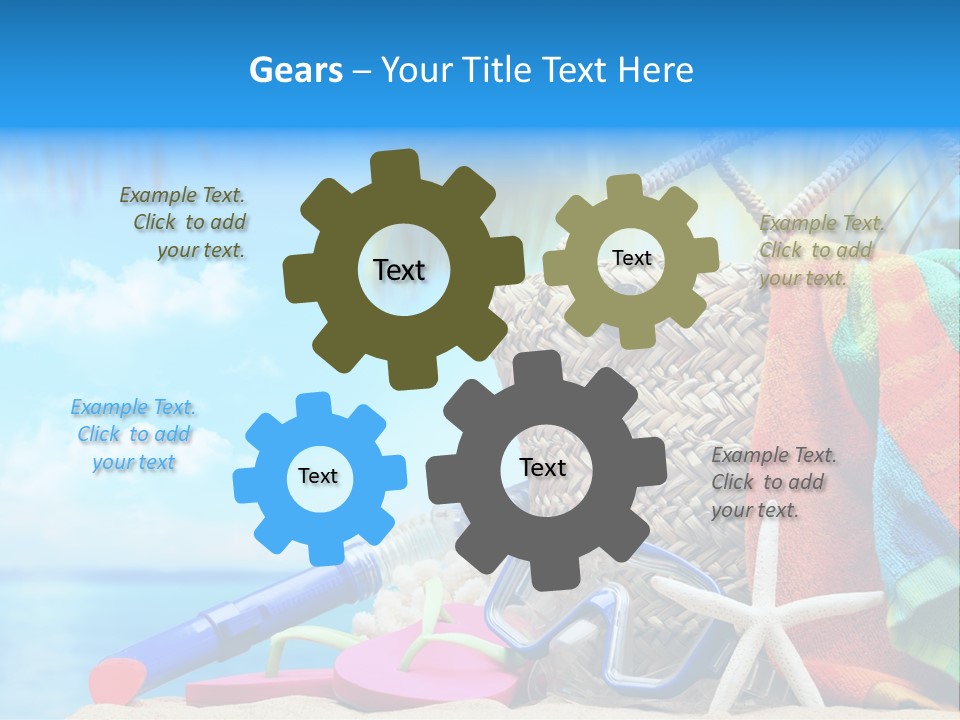 Seashell Feminine Resort PowerPoint Template