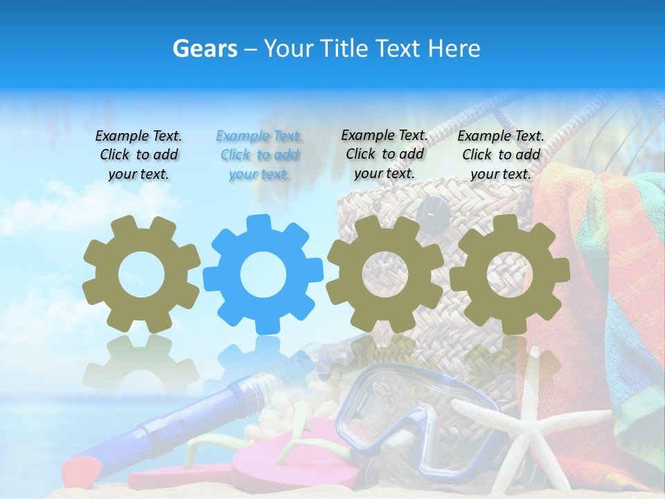 Seashell Feminine Resort PowerPoint Template