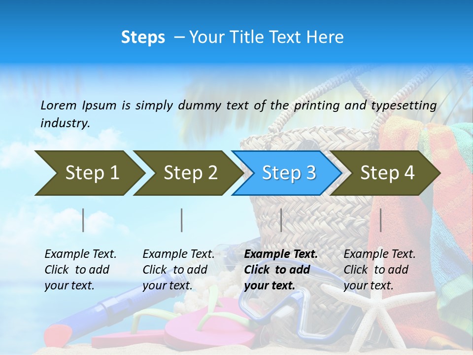 Seashell Feminine Resort PowerPoint Template