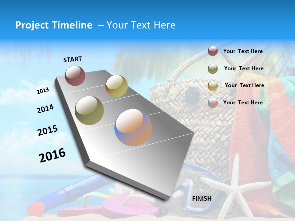 Seashell Feminine Resort PowerPoint Template