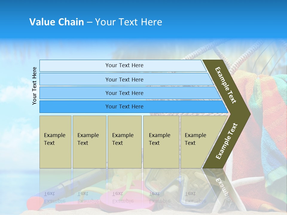 Seashell Feminine Resort PowerPoint Template