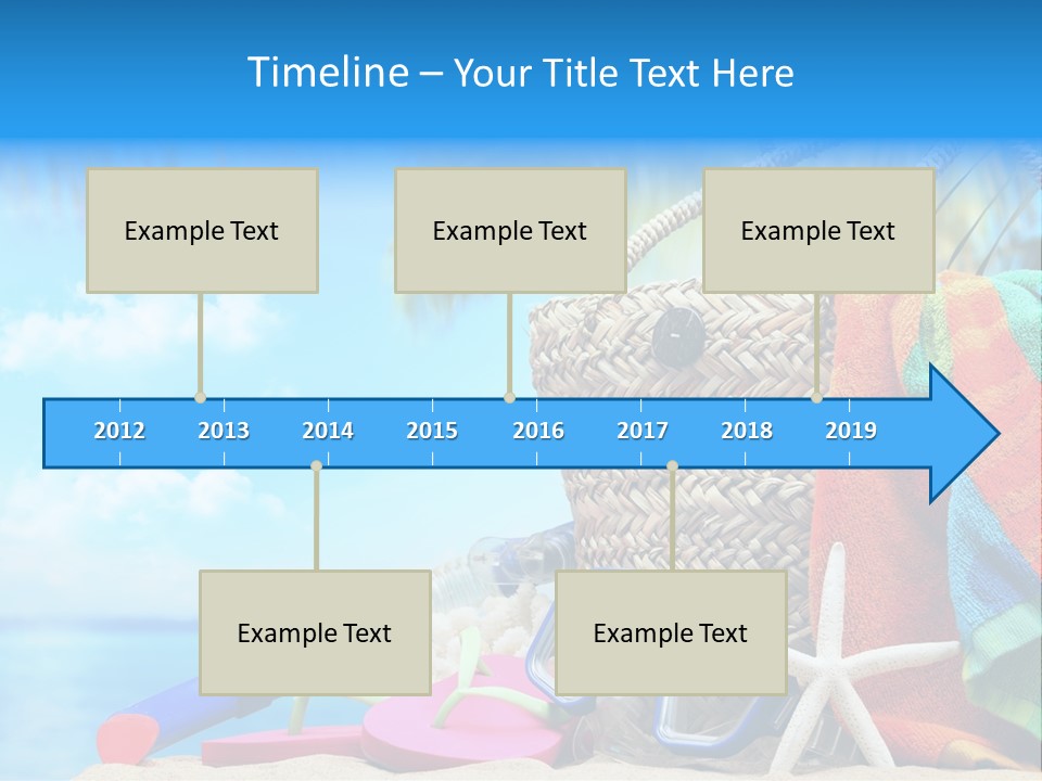 Seashell Feminine Resort PowerPoint Template