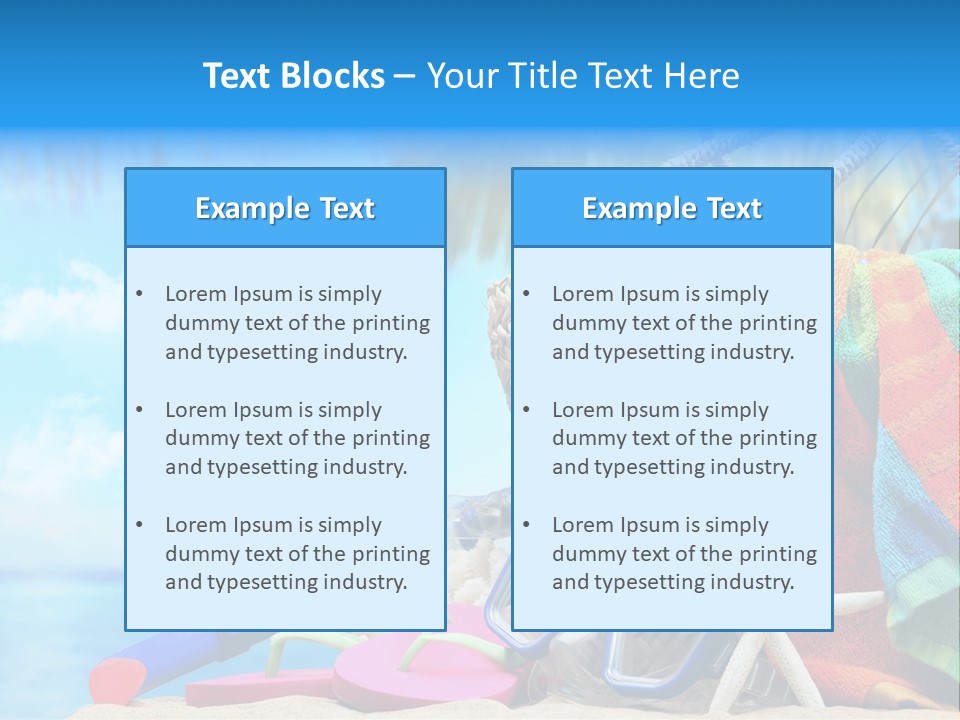 Seashell Feminine Resort PowerPoint Template