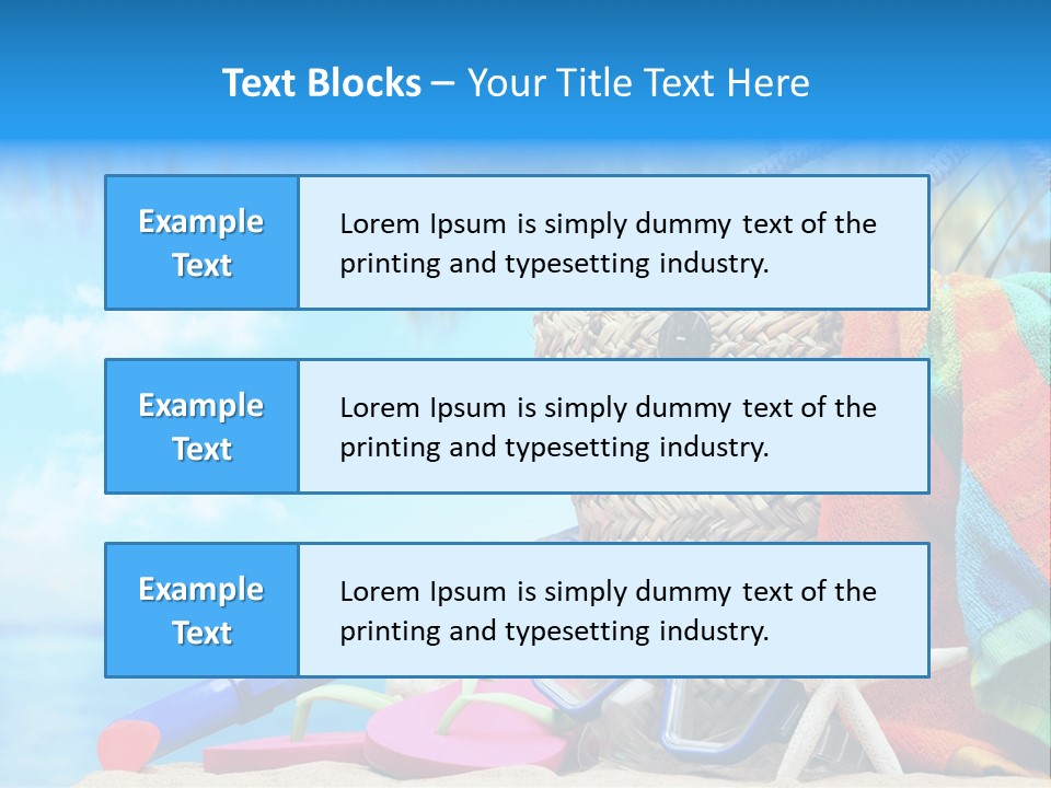 Seashell Feminine Resort PowerPoint Template