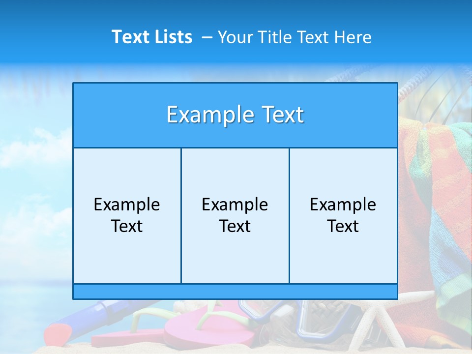 Seashell Feminine Resort PowerPoint Template