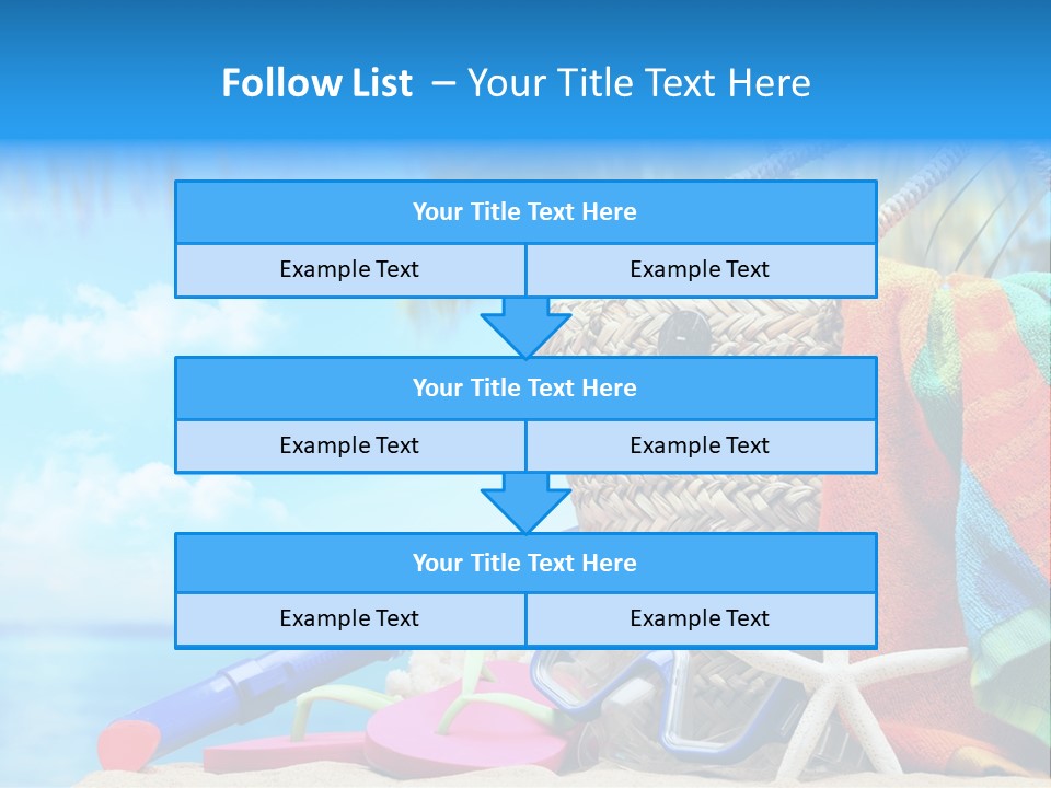 Seashell Feminine Resort PowerPoint Template