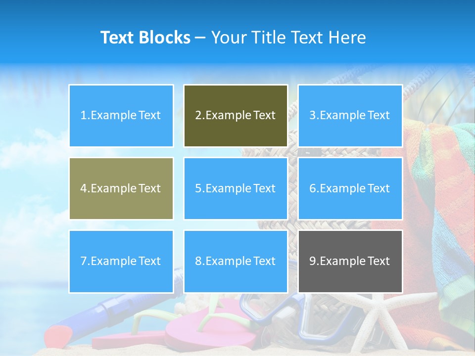 Seashell Feminine Resort PowerPoint Template