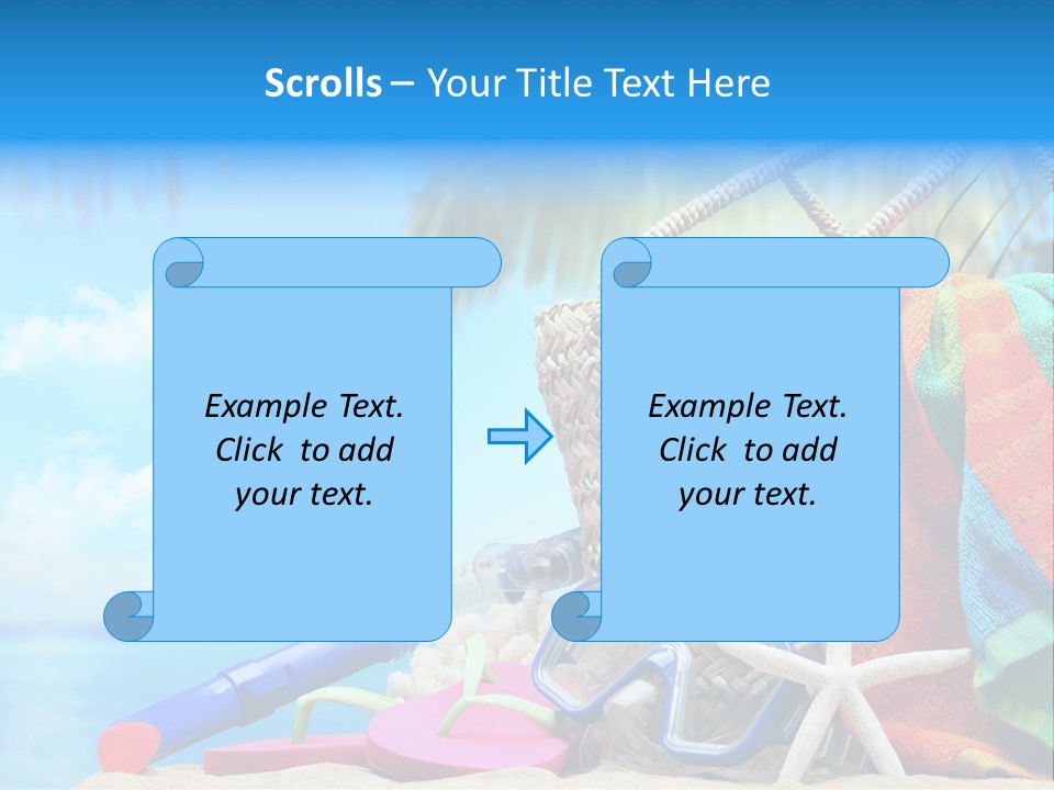 Seashell Feminine Resort PowerPoint Template