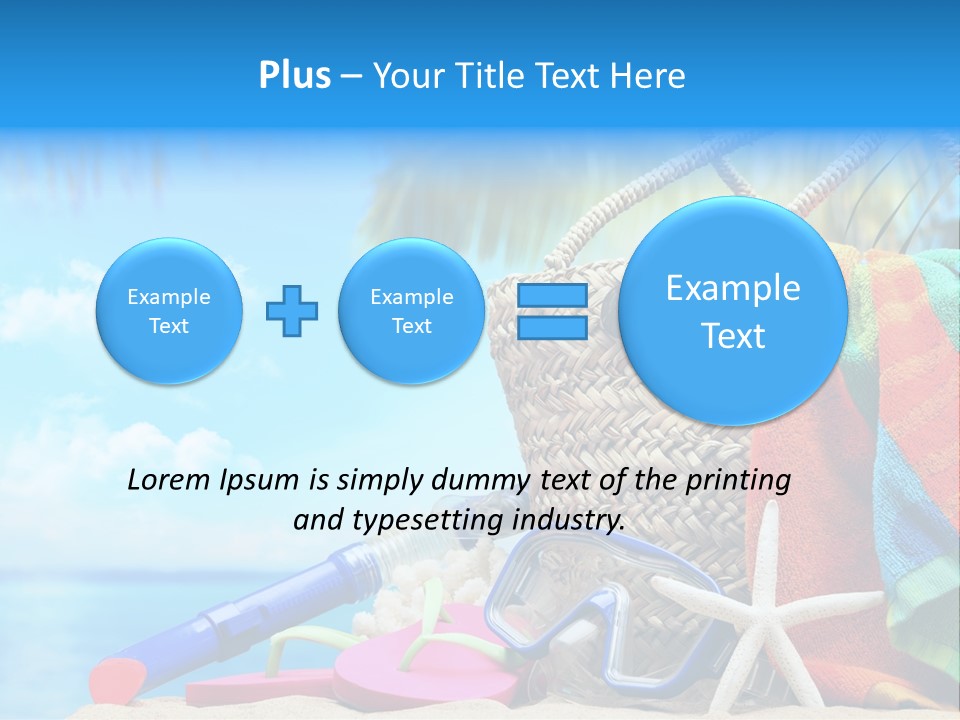 Seashell Feminine Resort PowerPoint Template