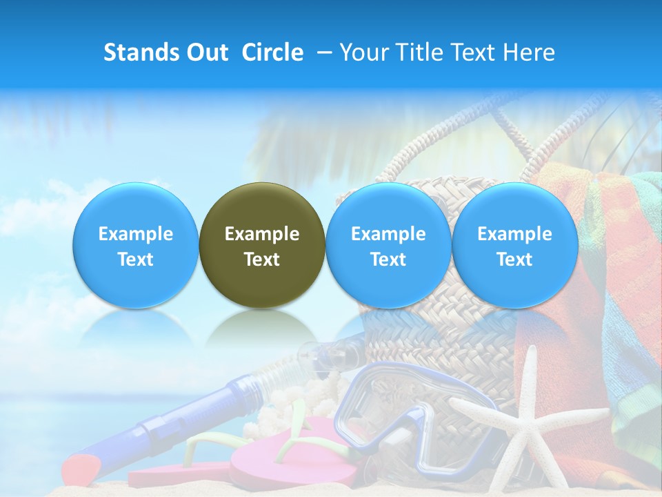 Seashell Feminine Resort PowerPoint Template