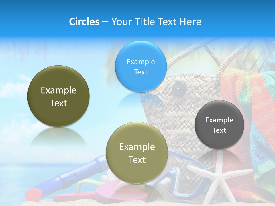 Seashell Feminine Resort PowerPoint Template