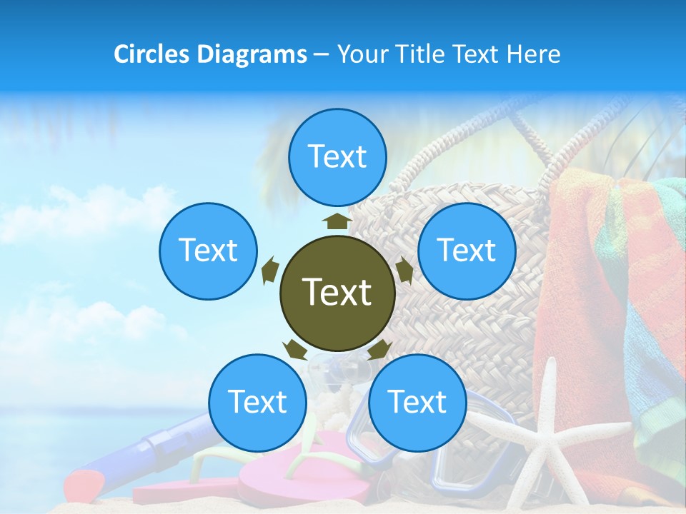 Seashell Feminine Resort PowerPoint Template