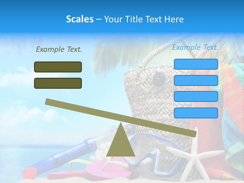 Seashell Feminine Resort PowerPoint Template