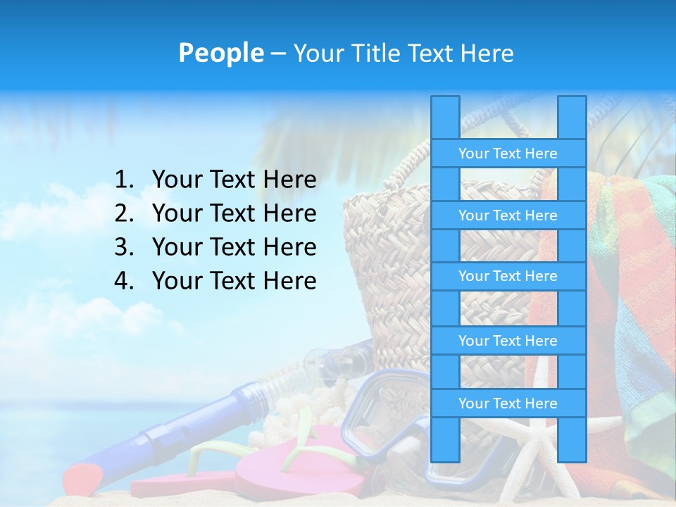 Seashell Feminine Resort PowerPoint Template