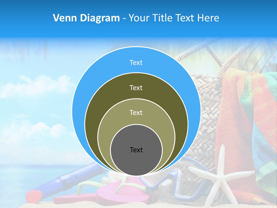 Seashell Feminine Resort PowerPoint Template