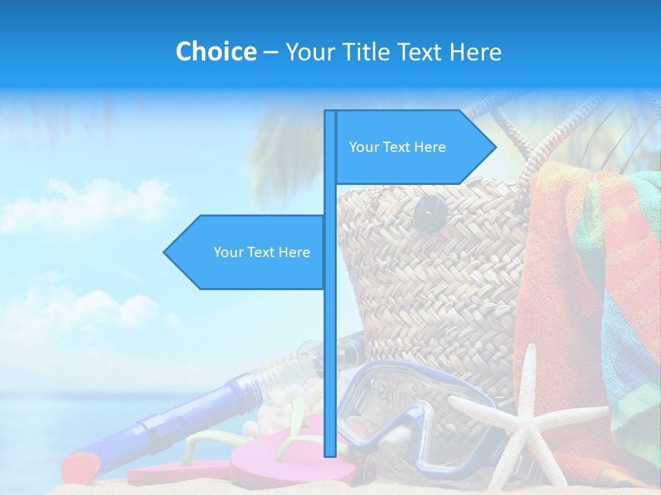 Seashell Feminine Resort PowerPoint Template