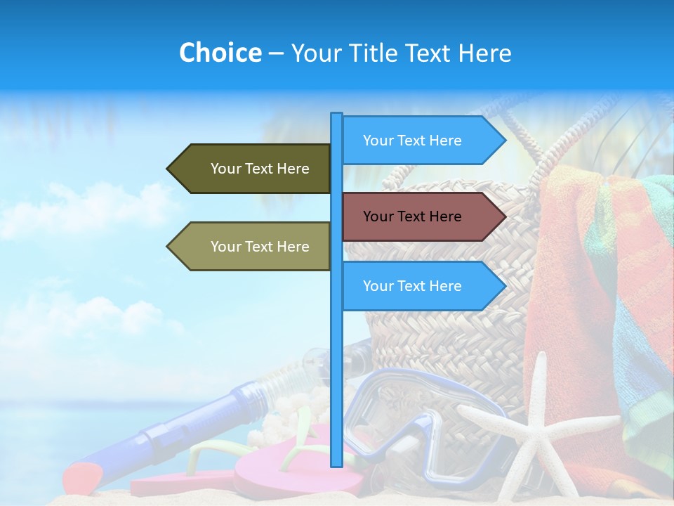 Seashell Feminine Resort PowerPoint Template