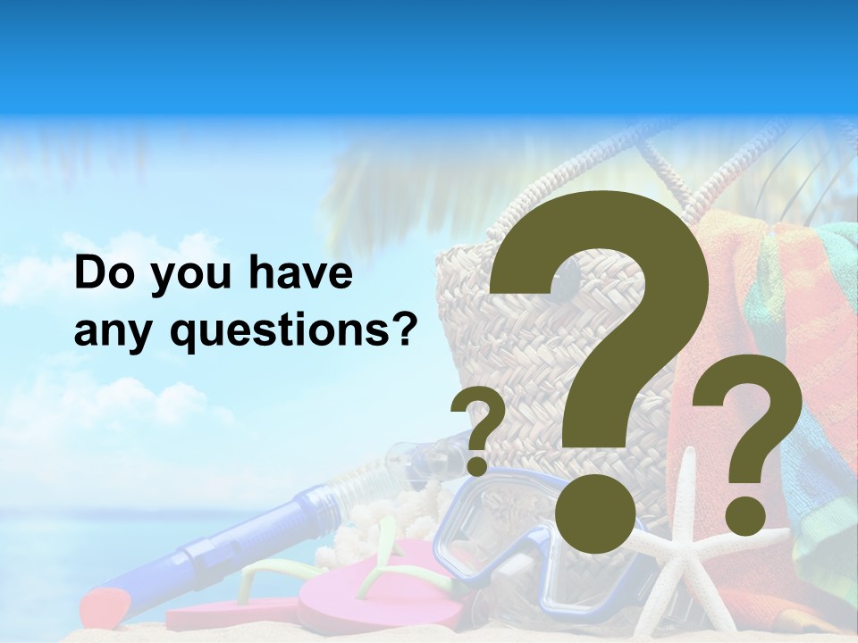 Seashell Feminine Resort PowerPoint Template