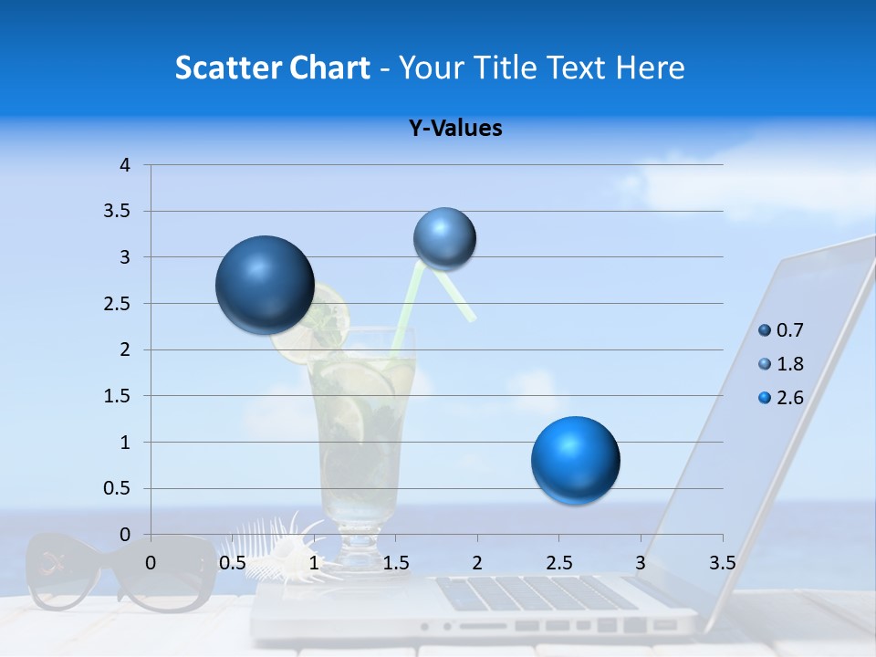 Tropical Laptop Business PowerPoint Template