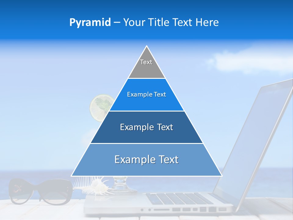 Tropical Laptop Business PowerPoint Template