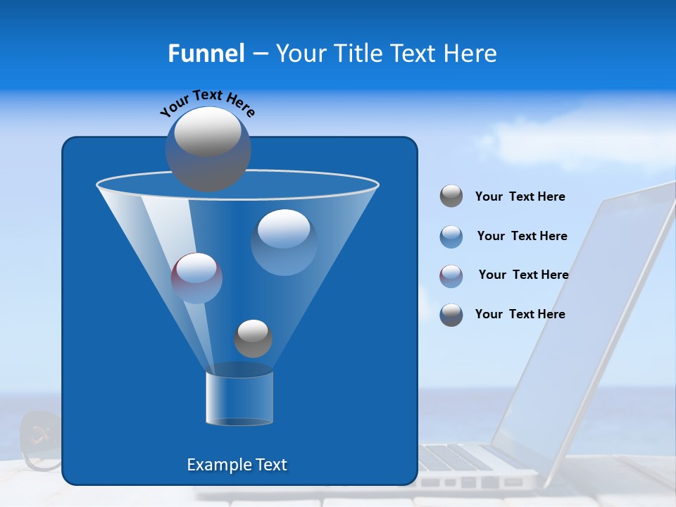 Tropical Laptop Business PowerPoint Template