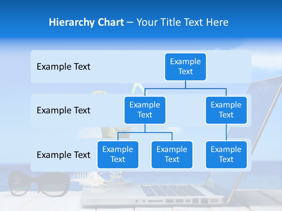 Tropical Laptop Business PowerPoint Template