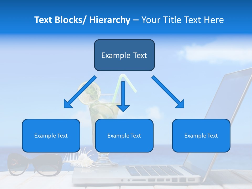 Tropical Laptop Business PowerPoint Template