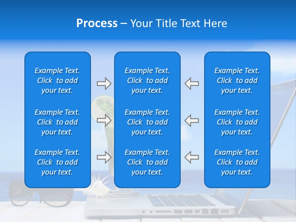 Tropical Laptop Business PowerPoint Template