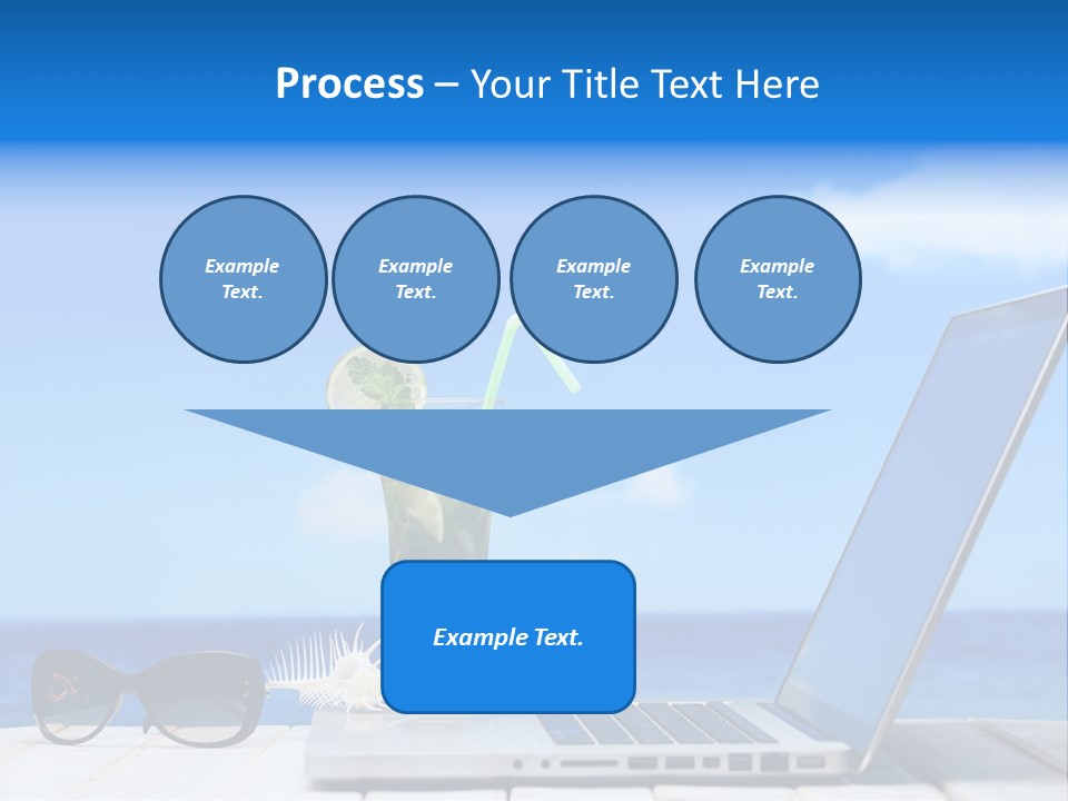 Tropical Laptop Business PowerPoint Template