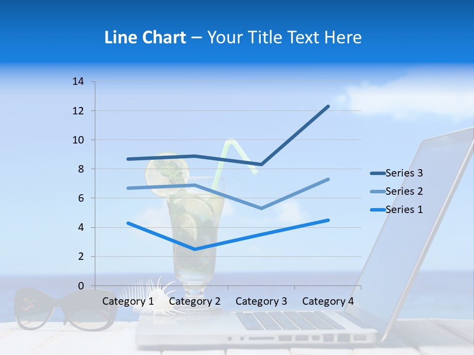 Tropical Laptop Business PowerPoint Template