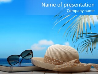 Sand Palm Background PowerPoint Template