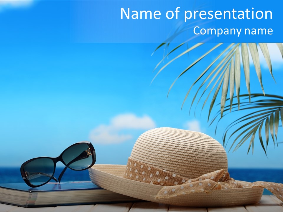 Sand Palm Background PowerPoint Template