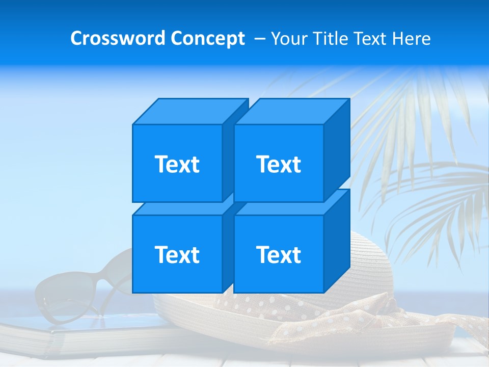 Sand Palm Background PowerPoint Template