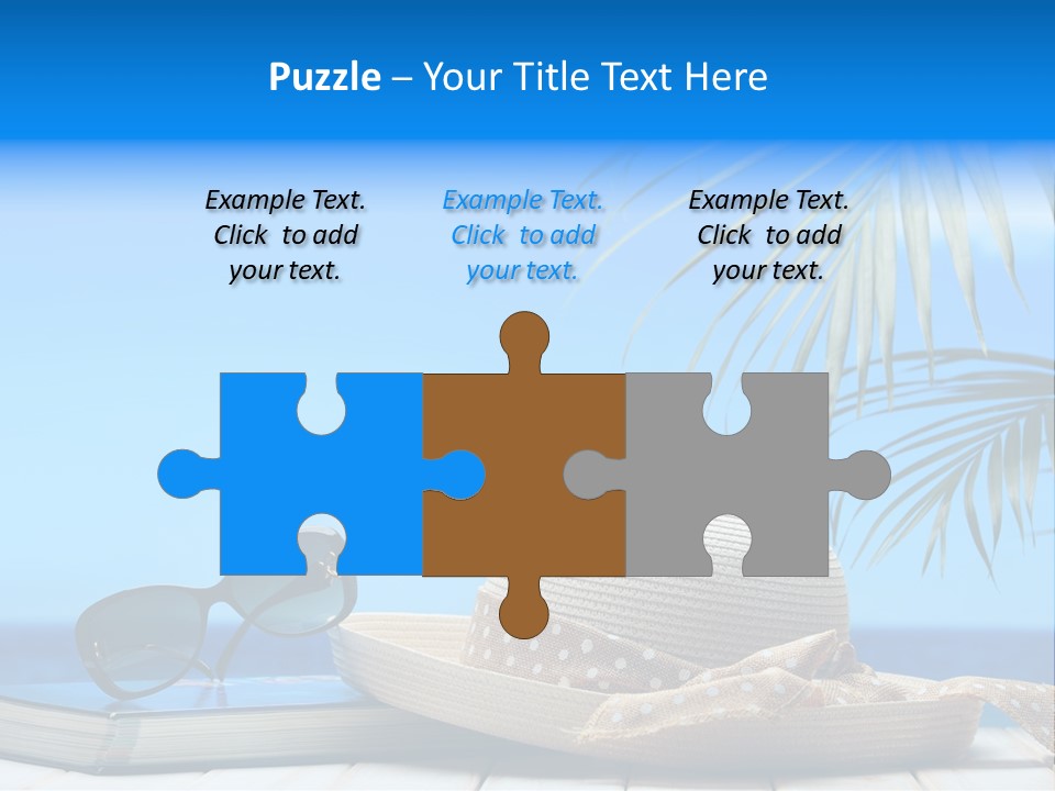 Sand Palm Background PowerPoint Template