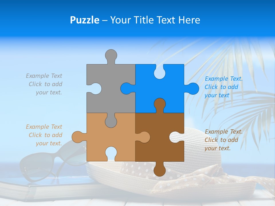 Sand Palm Background PowerPoint Template