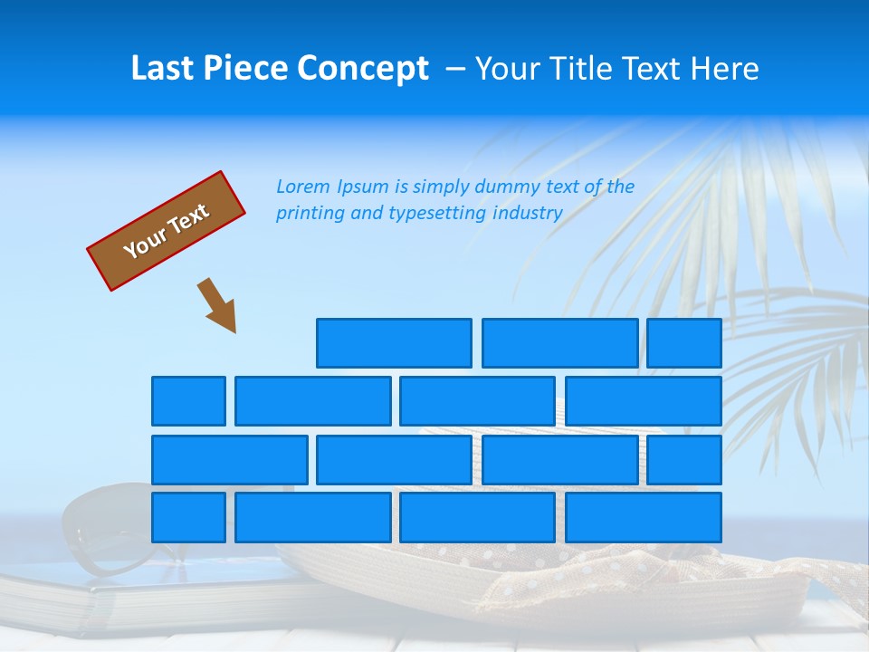 Sand Palm Background PowerPoint Template